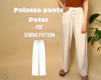 Palazzo Hose Peter / PDF Schnittmuster