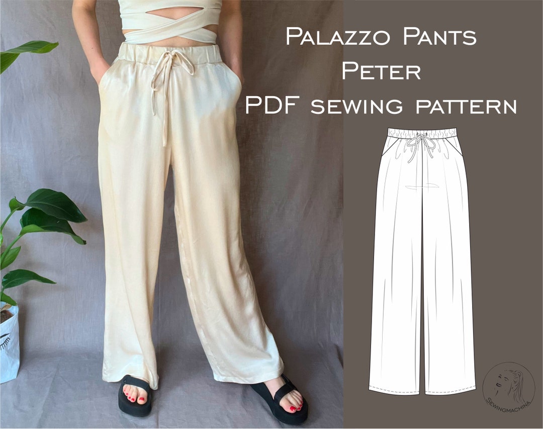 Palazzo Hose Peter / PDF Schnittmuster - Etsy