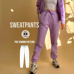 Jogginghose / sweatpants Harald PDF Schnittmuster / easy / mit Videotutorial