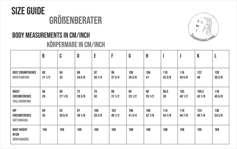 PDF Schnittmuster, cross-over top Gustav / Schnittmuster Top mit überkreuztem Rücken E-Book / A4, A0, US letter image 9