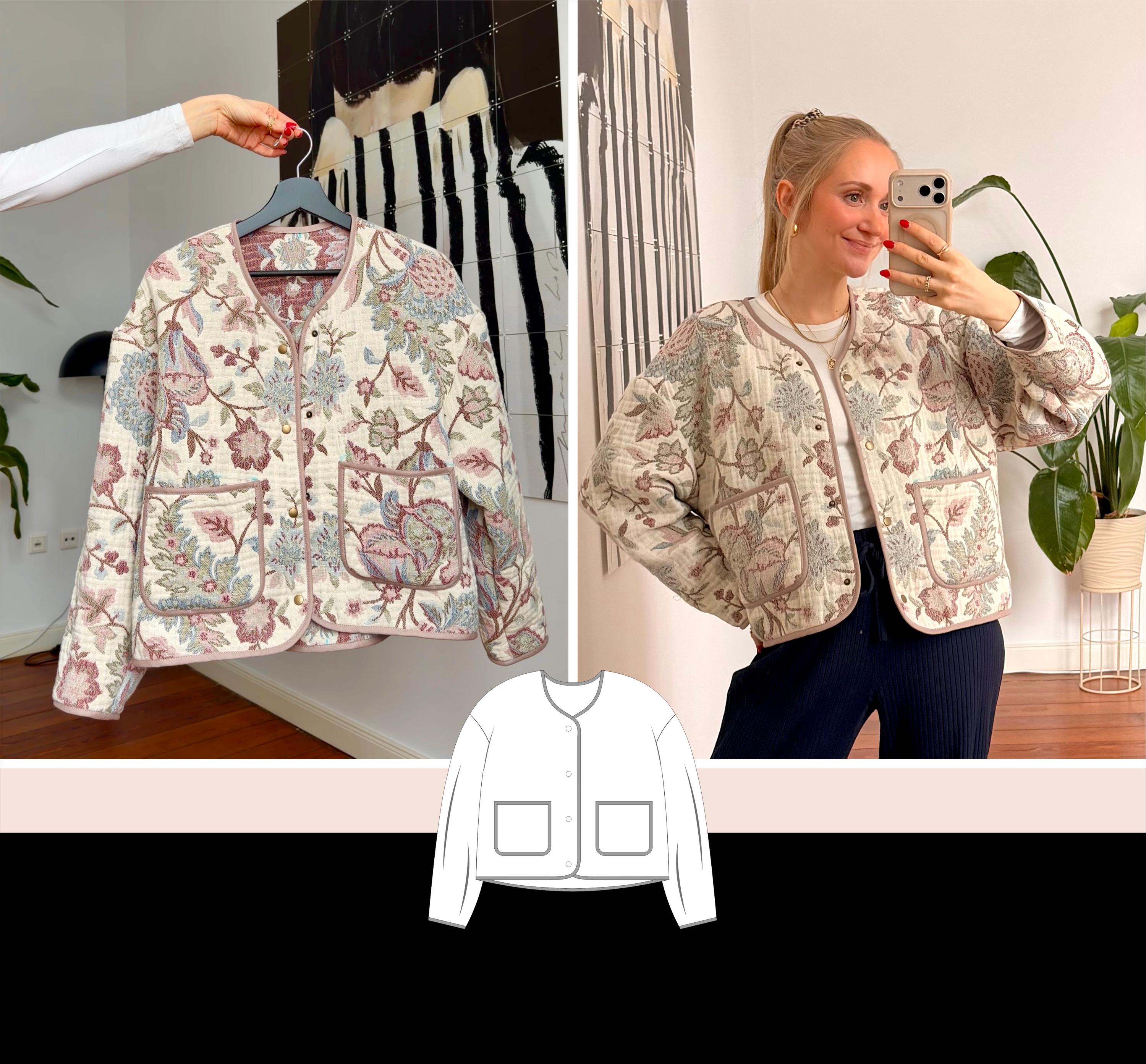 Oversize Jacket Jakob / Quilted / Teddy / PDF Sewing Pattern