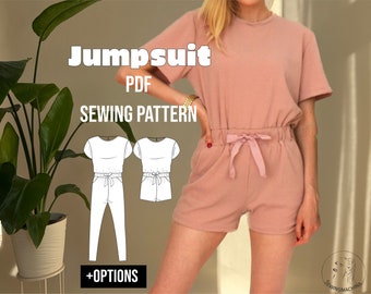PDF sewing pattern Overall Otto / Schnittmuster Jumpsuit E-Book