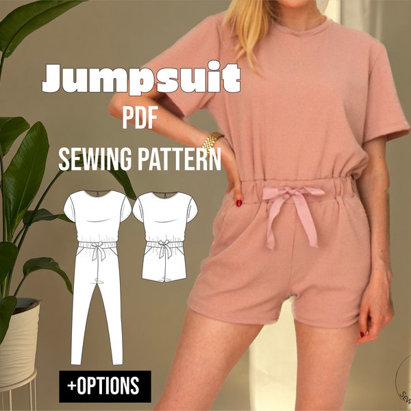 PDF sewing pattern Overall Otto / Schnittmuster Jumpsuit E-Book