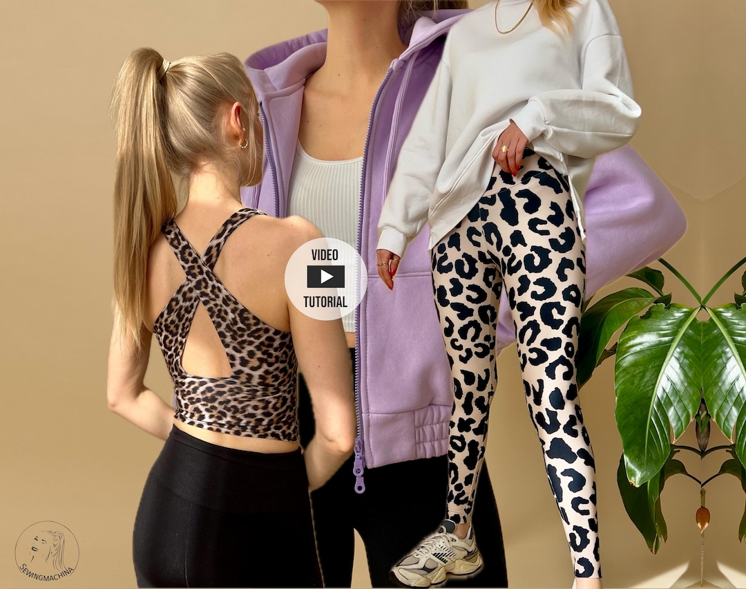 Workout PDF Sewing Pattern Bundle / Video Tutorial / Leggings, Workout ...