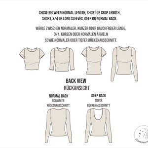 PDF Schnittmuster Basic Shirt Bob / Schnittmuster E-Book Bild 2