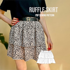 PDF Schnittmuster Rüschen-Minirock Manfred / Schnittmuster Minirock E-Book