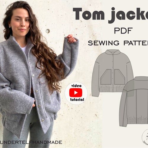 Adult Anorak Jacket PDF Sewing Pattern Etsy Canada