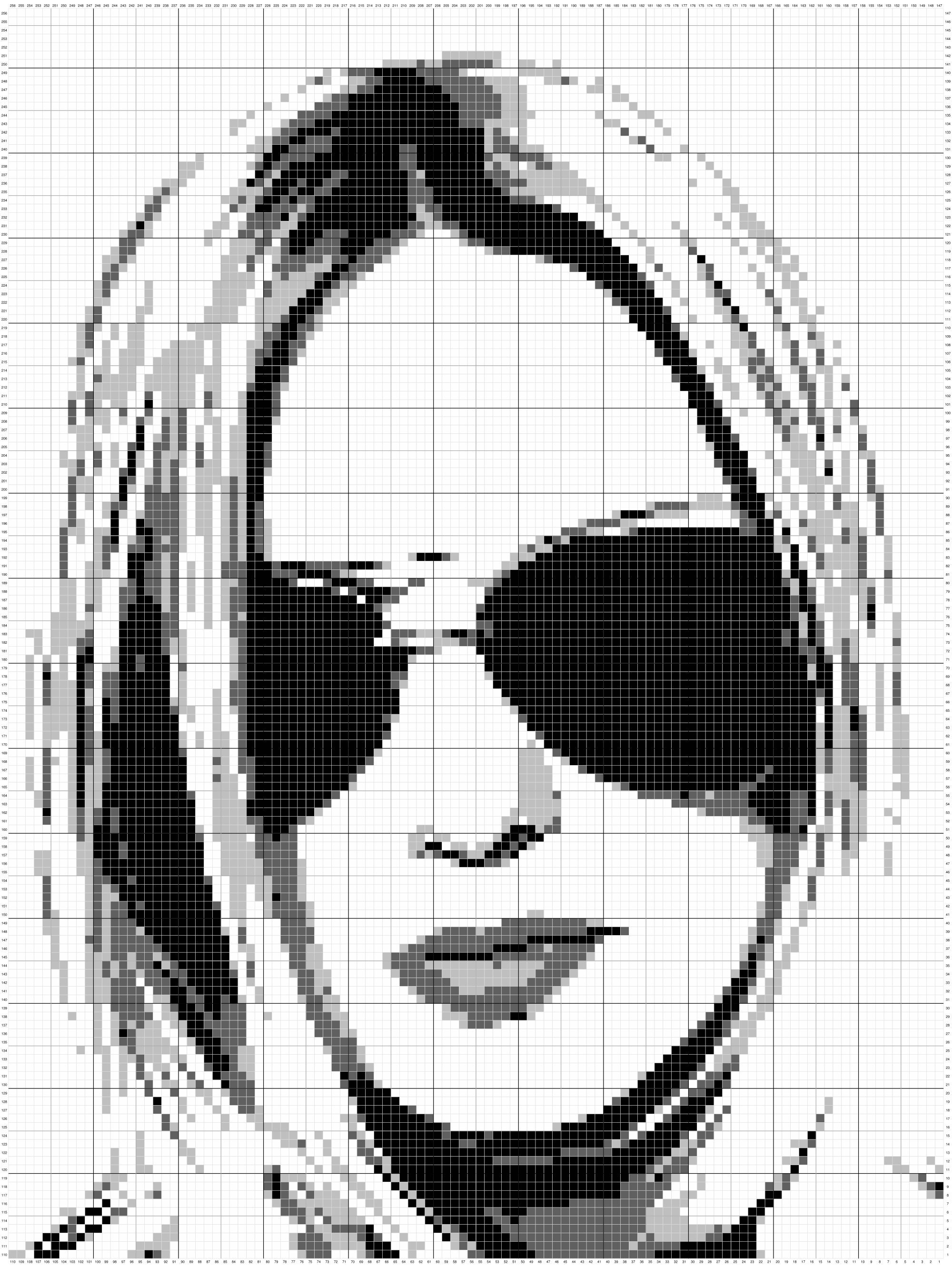 Crochet portrait Portrait from photo Custom blanket Graphgan | Etsy