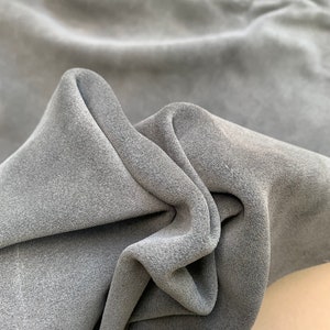 Suede leather khaki natural 1.2/1.4 mm  3-4 oz color Dark khaki green pre cut sheets panels
