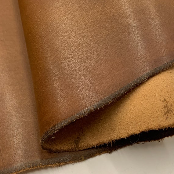 Cuir marron tannage végétal italien naturel mi-doux 1,6 mm