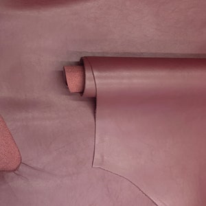Pelle nappa bordeaux pieno fiore lato / 1 mm / 3 oz / vera pelle naturale genuina / lato intero pelle / pannelli fogli pretagliati