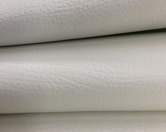 White Leather Nappa | Flat grain |  2.0 mm 5 OZ | Natural real leather side