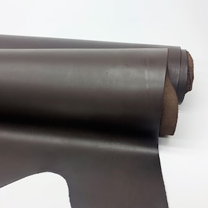 Dark Brown leather cuir |aniline matt  vegtan |TOP quality | 1.2 mm 4 oz | Full grain hide | sheets panels for bags upholstery, shoes, craft