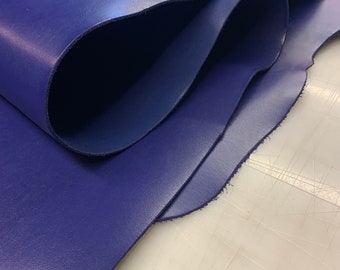 Thick leather blue indigo sheets | 8 oz | 3.2mm | Buffallo Bizon Bull | for belts, durable bags, leather craft