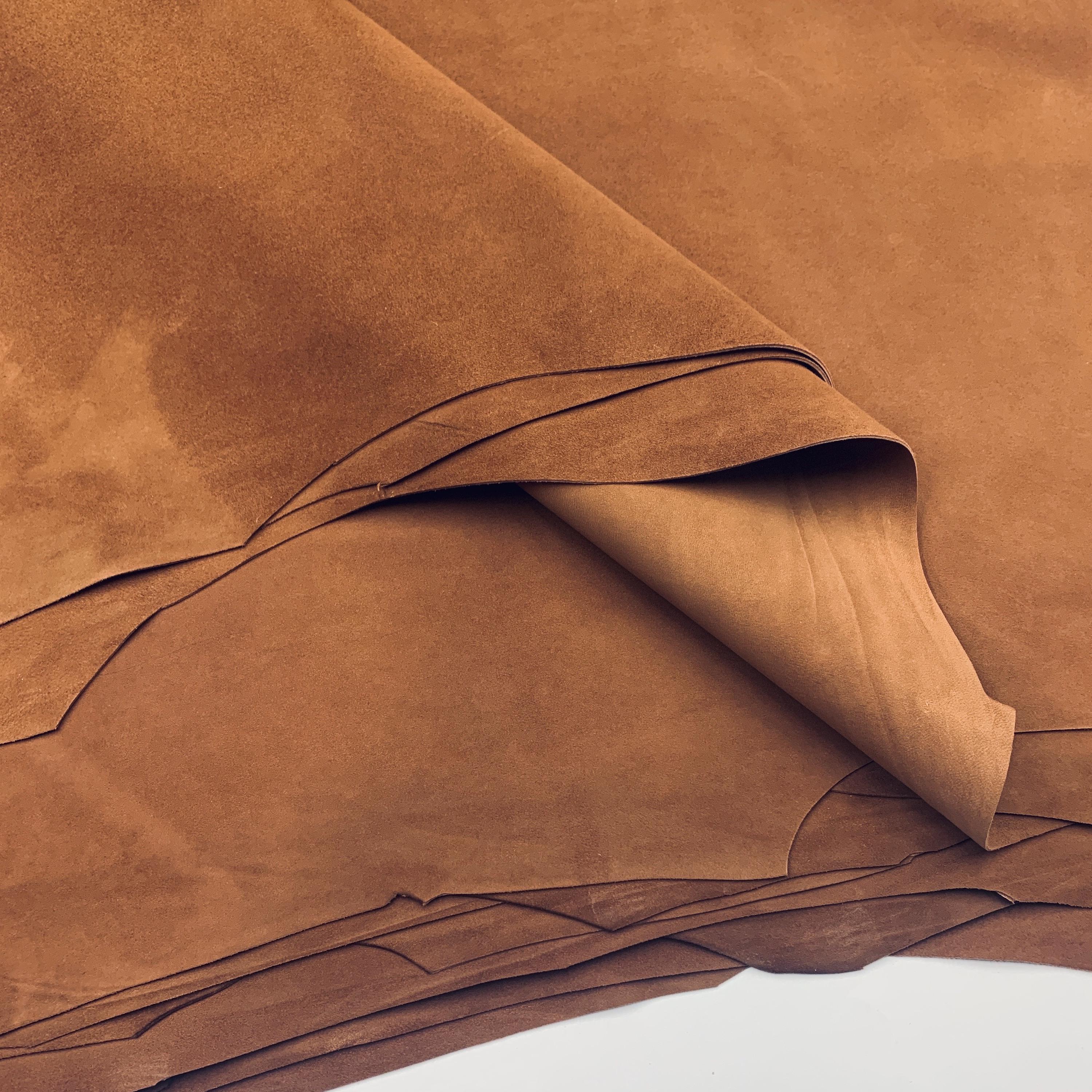Brown Suede Goat Leather | 1 Mm | 3 Oz Thin | Real Natural Leather