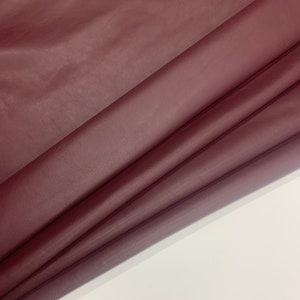 Burgund Leder Nappa Vollnarbenseite | 1mm | 100 ml | echtes naturbelassenes Leder | Vollseite Ausblenden | vorgeschnittene Blätter Tafeln Bild 7