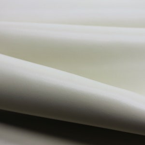 Pelle bianca 100% vera / CREMOSA / 1,8-2 mm / 4-5 OZ / Pelle di mucca naturale genuina / Pannelli pretagliati in fogli