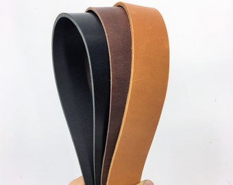 Tan Brown Black leather straps | 150 cm, 59 inch long | 3.5-4.5 mm, 9-10-11 oz thick