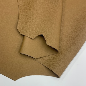 Pelle marrone chiaro Double face lato zigrinato 2 mm 5 oz Tan per borse, borsette