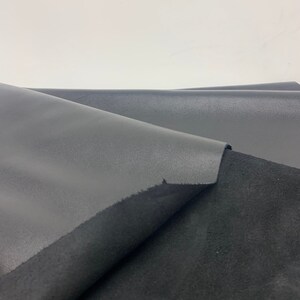 Black Soft Vegetable tanned leather 1.6 mm 3-4 oz sheets panels image 6