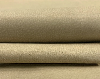 Beiges Leder glasierte Schweinshaut | 0,6 mm dünn | 1-2 Unze | Steifes Temperament | glänzendem Futter
