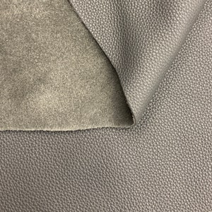 Pelle grigia / pelle naturale goffrata 2 mm / 5 0 oz pelle di mucca vera pelle galleggiante morbida per borse artigianato tappezzeria