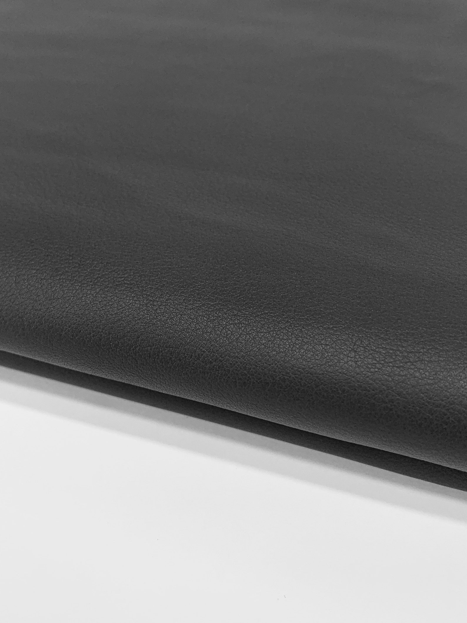 Thin Dark gray matt aniline nappa leather 0.6 mm Soft | Etsy