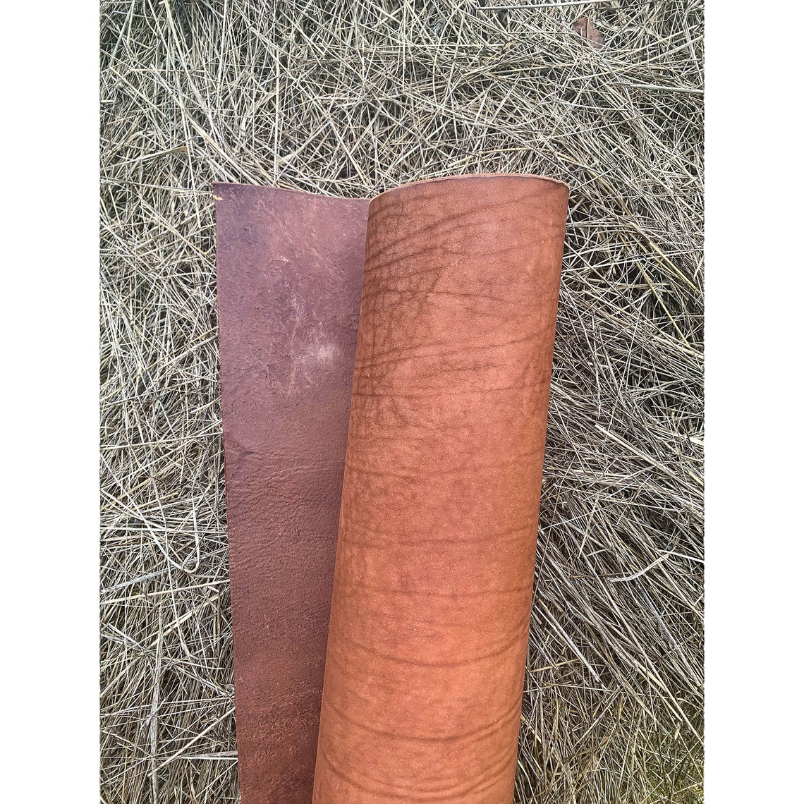 Thick 89 OZ 33.5mm Natural leather without finishing dyed in Etsy