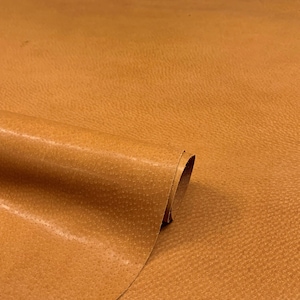 Cognac glazed pig skin | thin 0.6mm | 1-2 oz | Stiff temper image 8