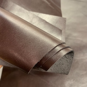 Pelle marrone scuro 100% vera / 1 mm 3 oz / fogli pretagliati pannelli per pelletteria borse scarpe tappezzeria