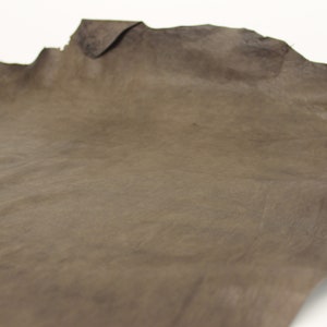 Pelle marrone testurizzata capra vintage / pelle 1,0 mm / 2-3 oz / Vere pelli naturali