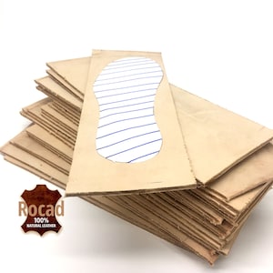 Leather soles Pre-Cut Sheets | 4.5mm | 11 OZ | for Sandals, Shoes, Repair / DIY Craft