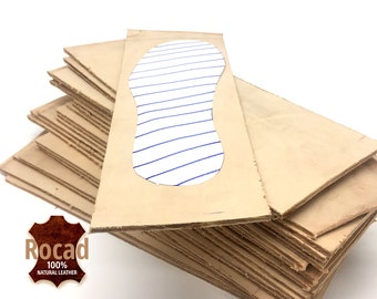 Leather soles Pre-Cut Sheets | 4.5mm | 11 OZ | for Sandals, Shoes, Repair / DIY Craft