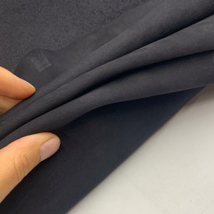 Black leather nubuck matt| 1.5 mm | 4 oz| Real natural side hide pre cut sheets | for bags shoes