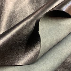 Zwart schapenleer | dun 1 mm | 2-3 oz | voering schoenen portemonnee tassen | leerwerk