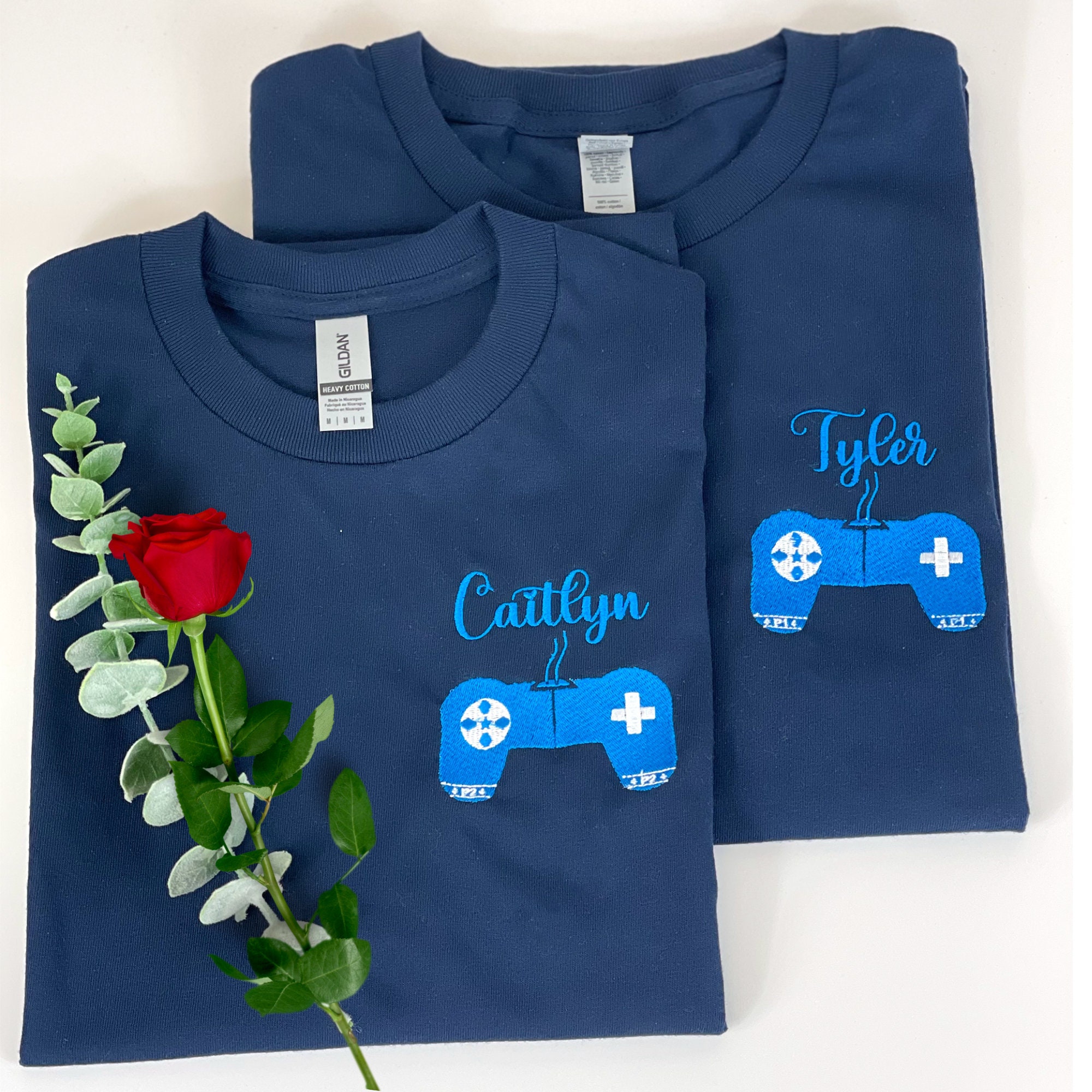 Matching Set for Gamer Couples EMBROIDERED Custom Player 1 Player 2 Best Gift for Boyfriend Couples Gift Couple Hoodie Matching Sweater Etsy Canada