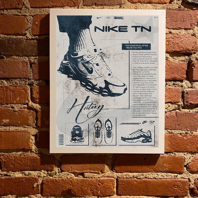 Supervivencia seguro recepción Nike Air Max Plus Póster Moda Nike TN Vintage Print Sin - Etsy España