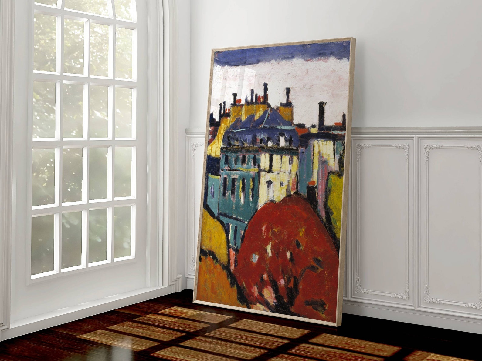 Picture of Retro Houses Wall Art, Vintage Wall Decor, Rustic Art Download ...