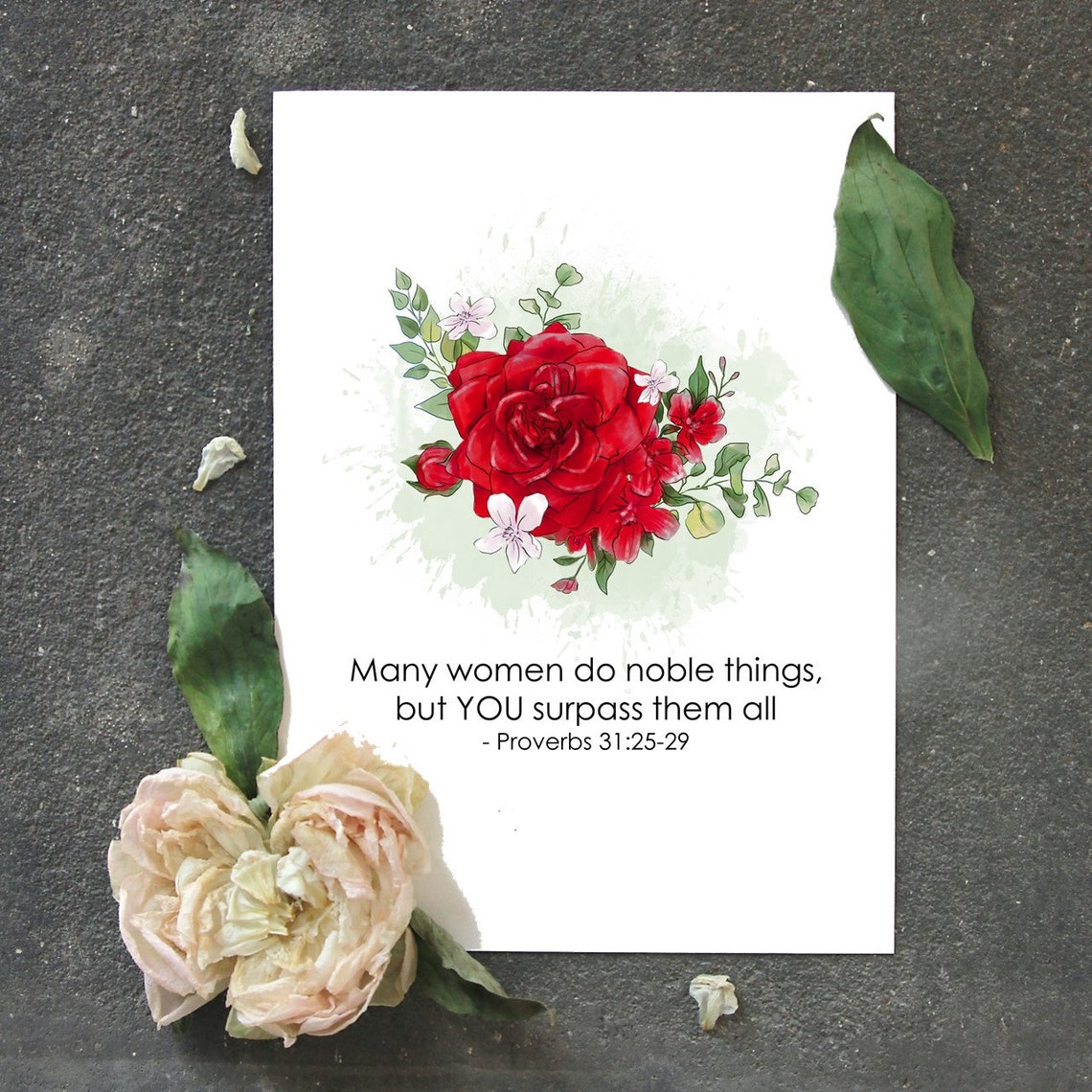Proverbs 31 Woman Wall Art Print Mom Poster Gift Digital - Etsy