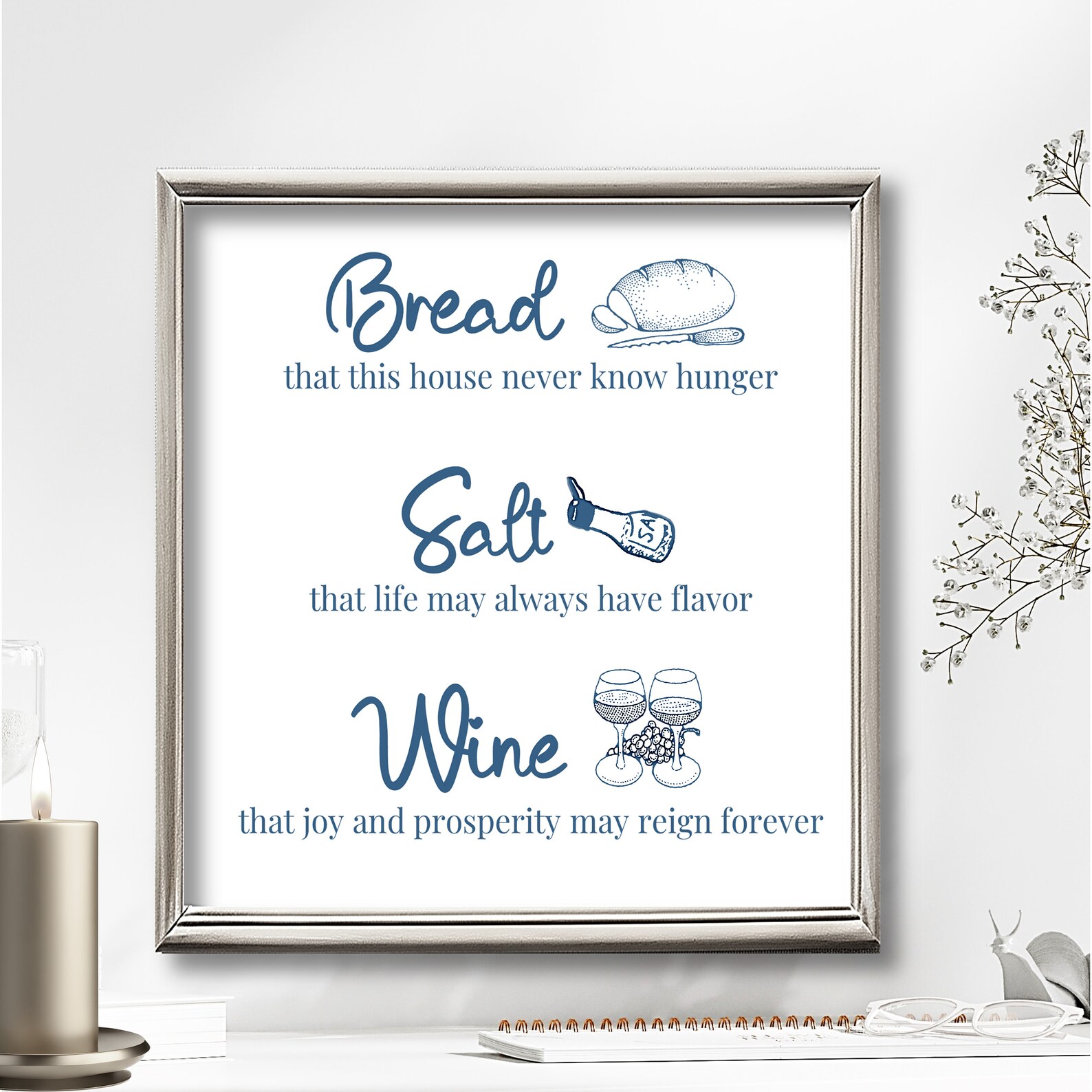 Printable Bread Salt Wine Blessing Housewarming Irish Prayer Traditional Irish Bread Wine Salt Printable Bread Salt Wine Blessing Housewarming Irish Prayer Traditional Irish Bread Wine Salt