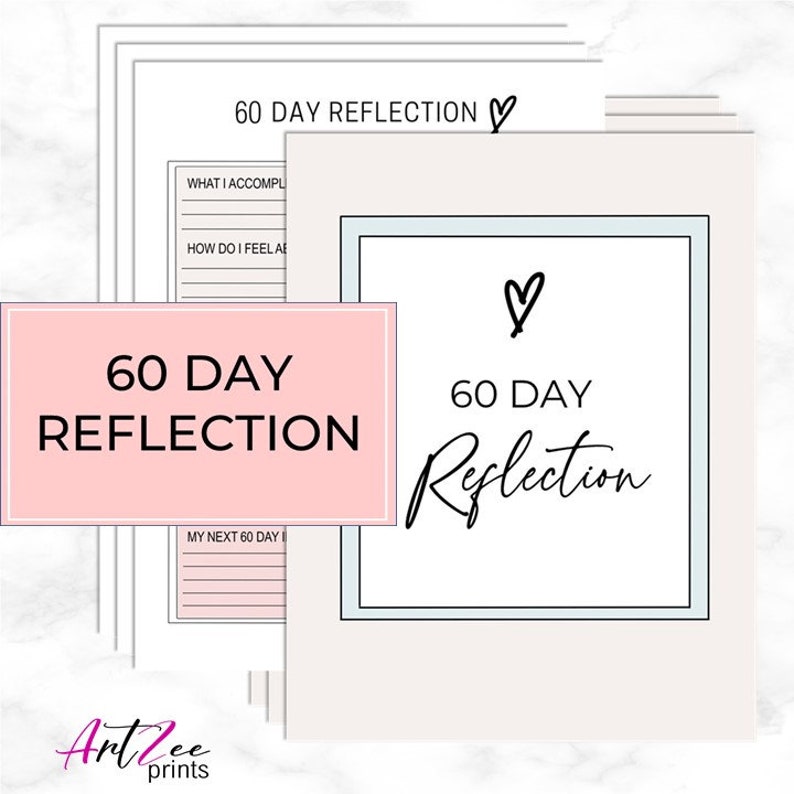 60 Day Wellness Journal Planner Printable Download - Etsy