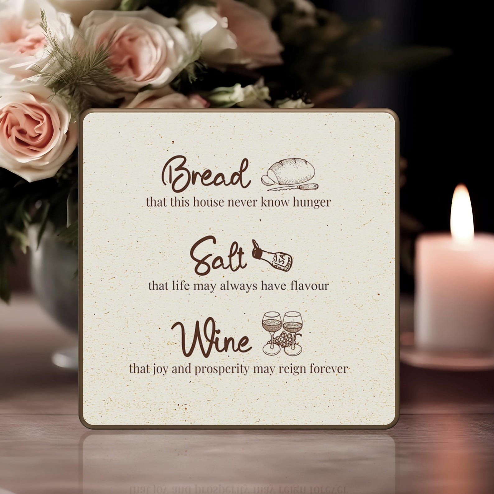 Printable Bread Salt Wine Blessing, Housewarming Irish Prayer ...