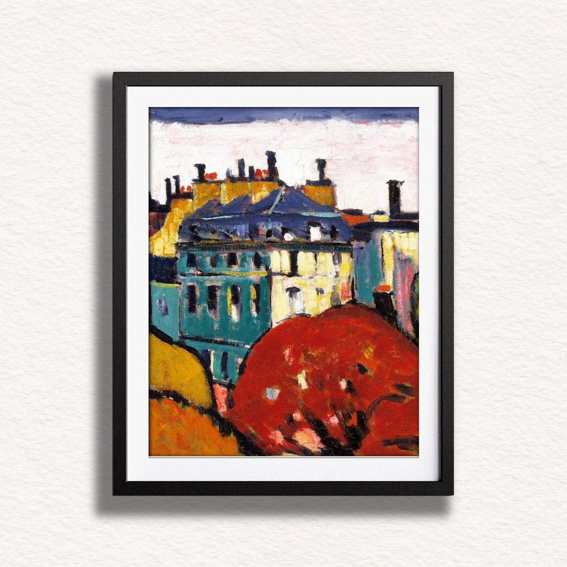 Retro Houses Wall Art, Vintage Wall Decor, Rustic Art Download ...