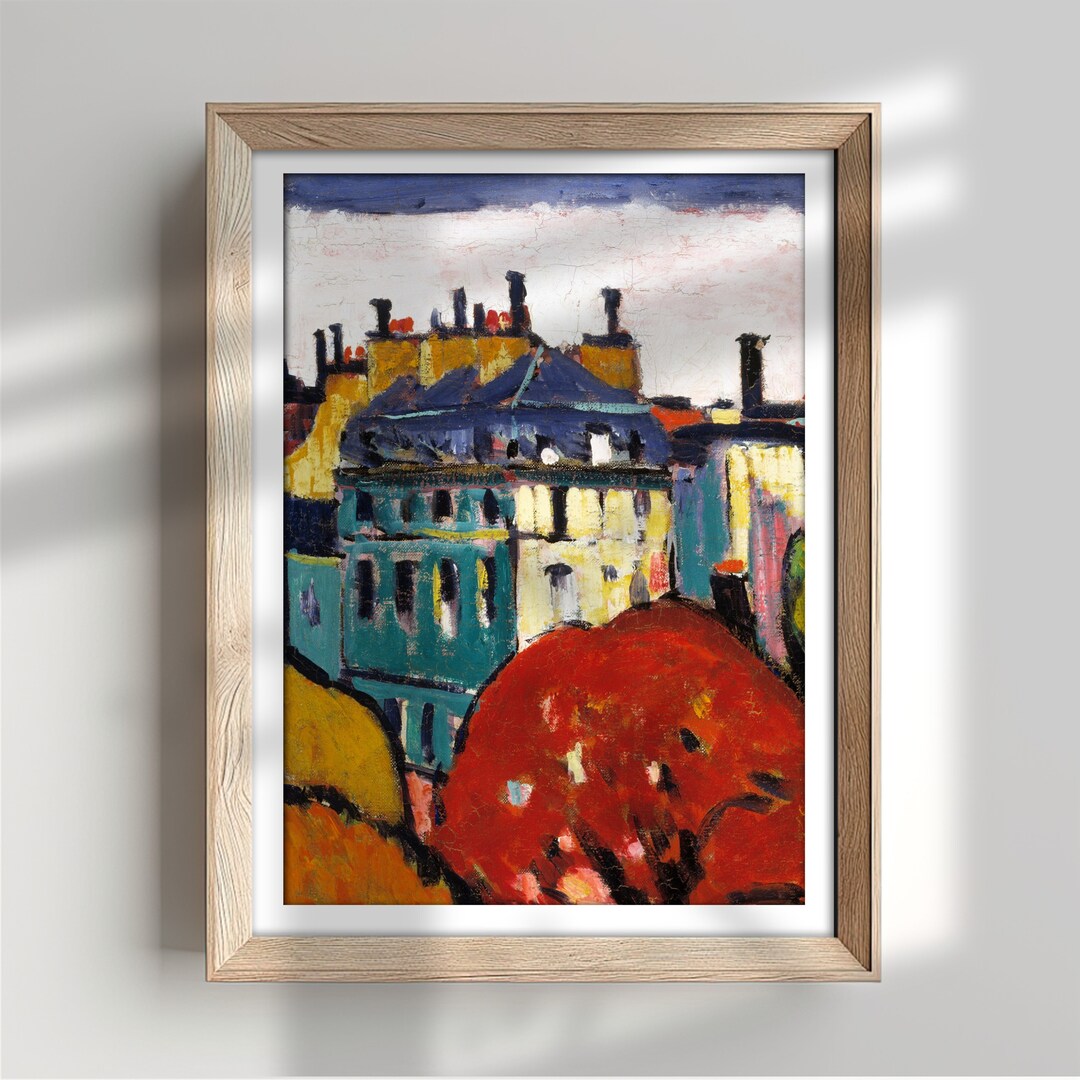 Picture of Retro Houses Wall Art, Vintage Wall Decor, Rustic Art Download ...