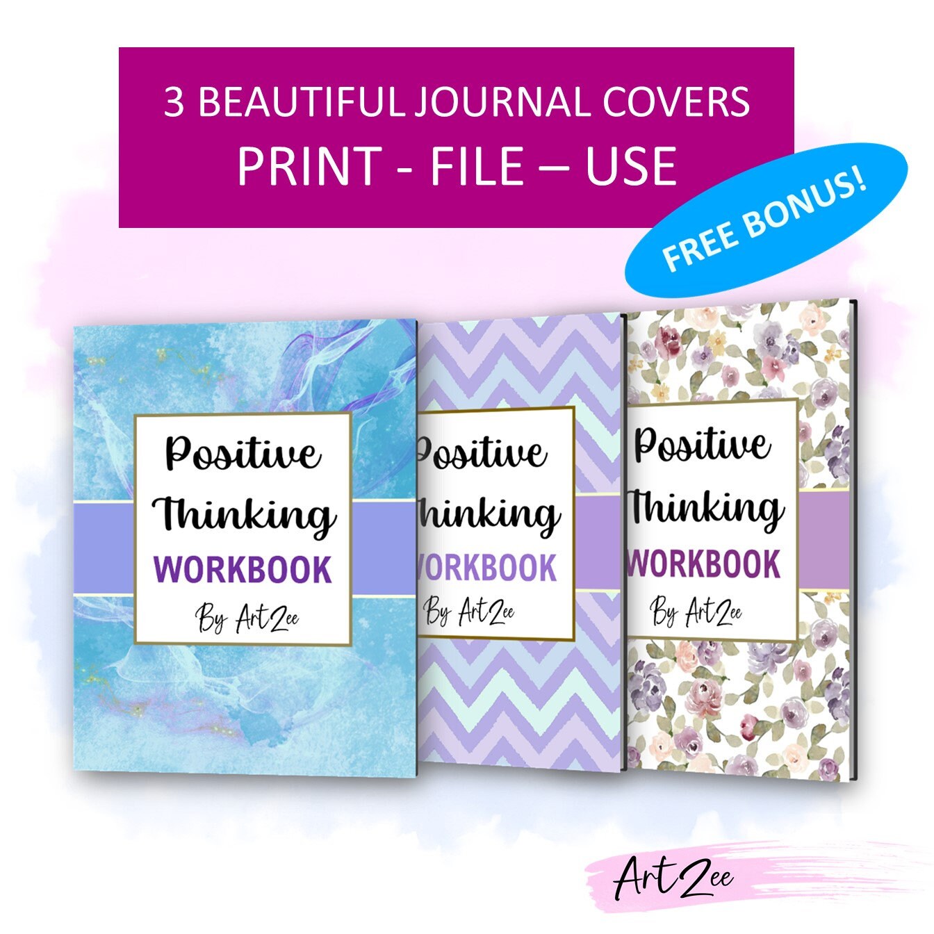 Positive Thinking Workbook Printable With Guided Self-love Prompts and ... image.