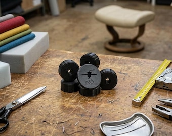 6x Stressless Ottoman Replacement Feet | Fits Ekornes Footstool | Durable PETG Gliders from in3dlabs