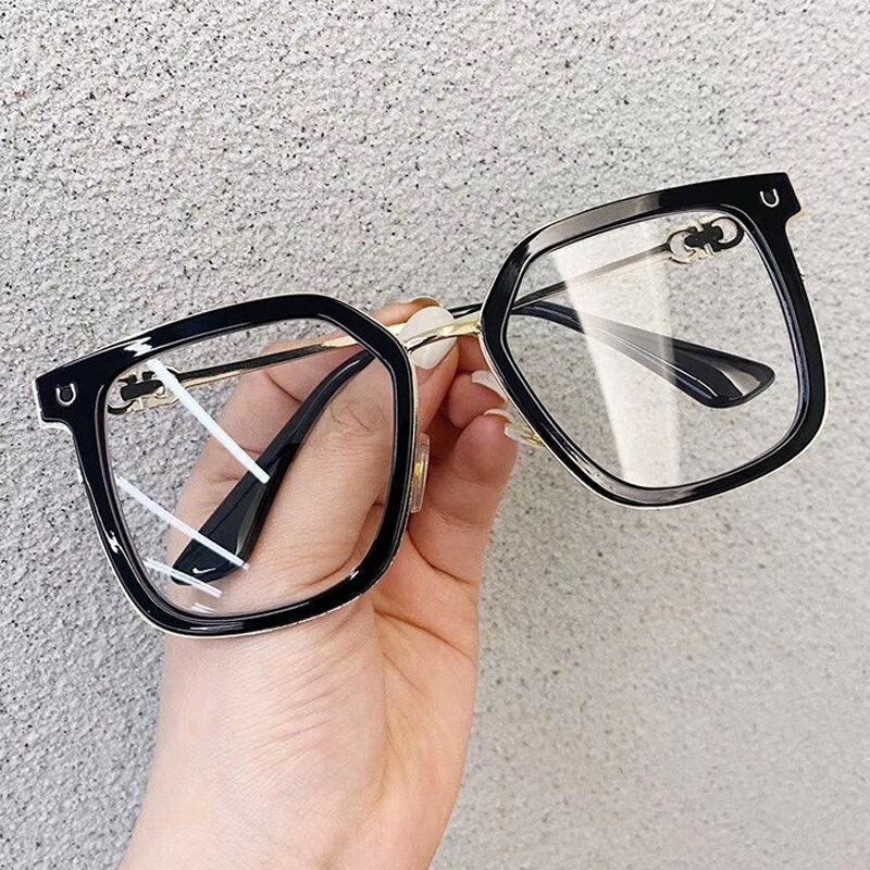 Black Beige Anti-blue Light Computer Glasses for Women | Etsy