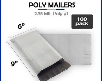 100 Pc #1 (6"x9") Self Seal Poly Mailers Self Seal Shipping Envelopes Premuim Quality