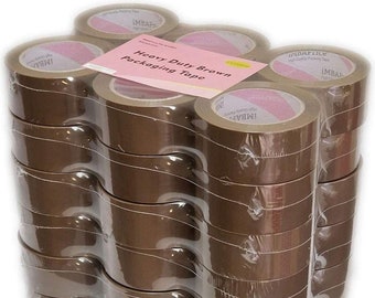 HD Tan Packaging Tape 36 ROLLS 2"x100 Yards 1.8 Mil Heavy Duty tape Office Industrial Moving Sealing Shipping Adhesive