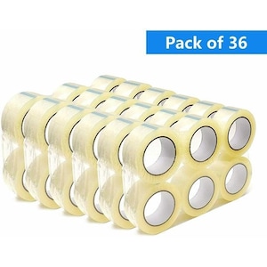 HD Clear Packaging Tape 36 ROLLS 2&quot;x110 Yards 1.8 Mil Heavy Duty tape Office Industrial Moving Sealing Shipping Adhesive